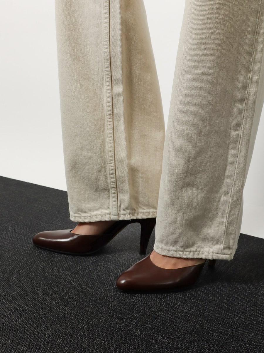 The Row D'Orsay Ornella leather pumps, view 2