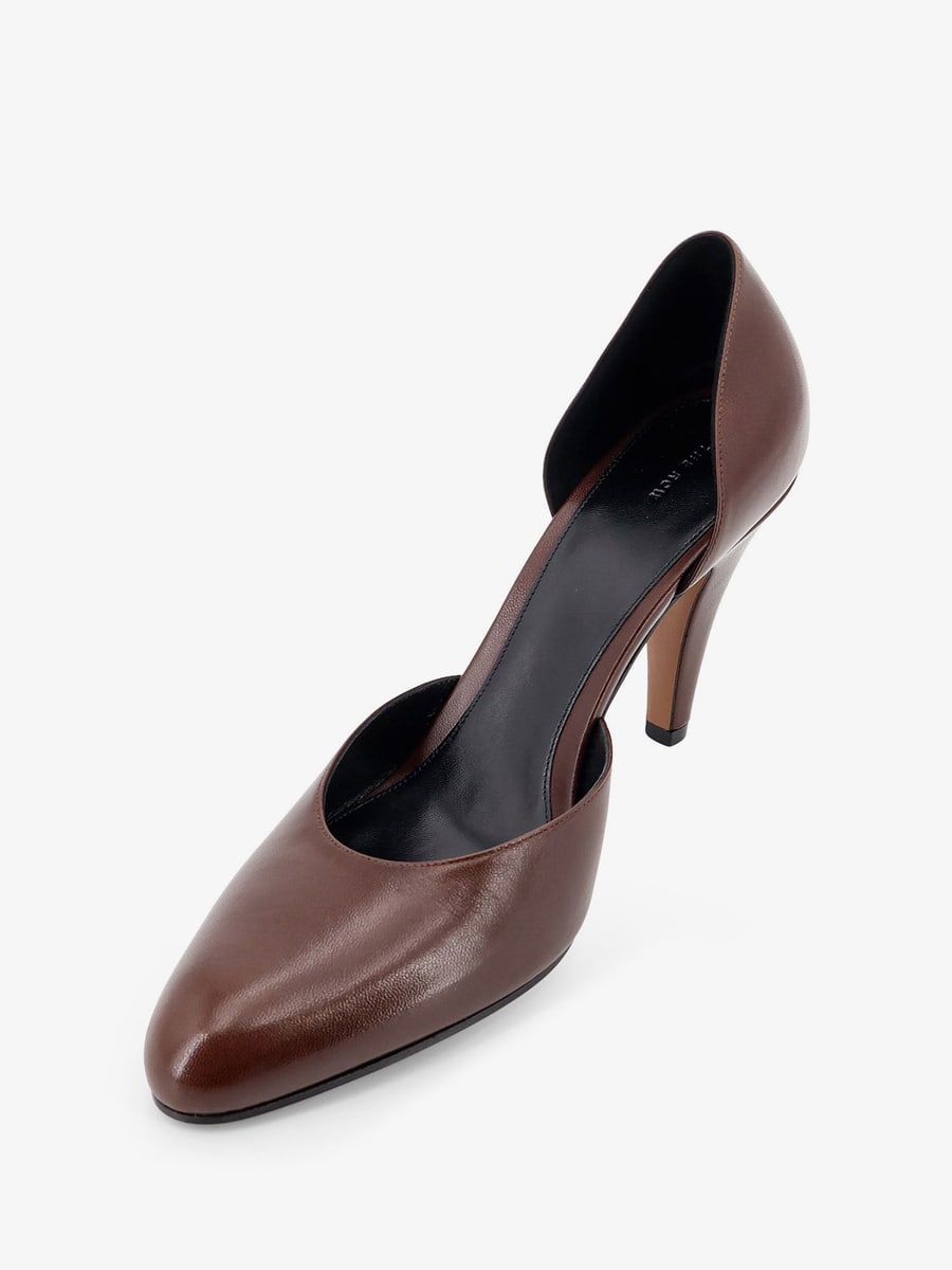 The Row D'Orsay Ornella leather pumps, view 5