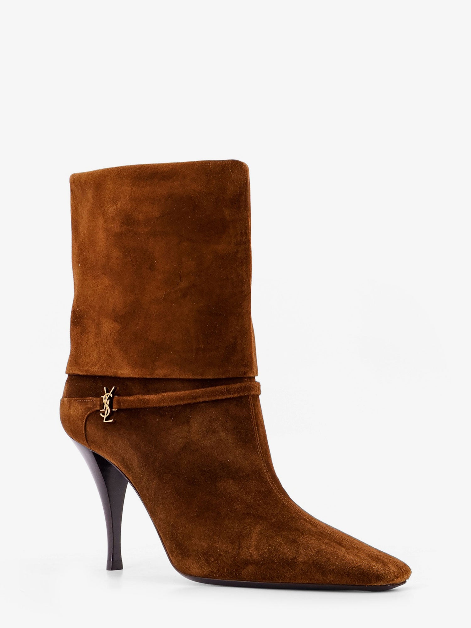 Saint Laurent Vicky 90 suede boots, view 2