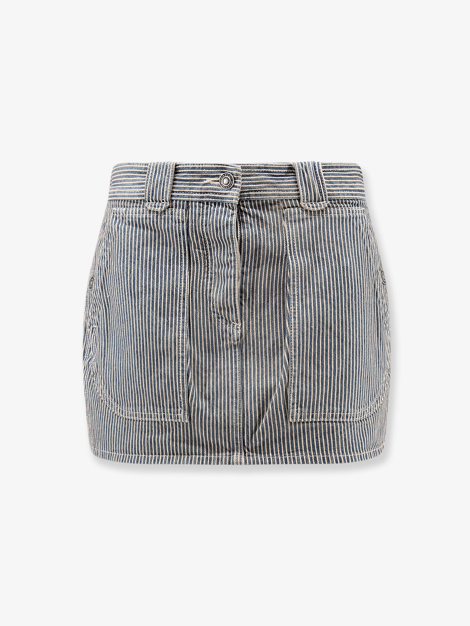 MARANT ETOILE Estera cotton skirt with striped pattern