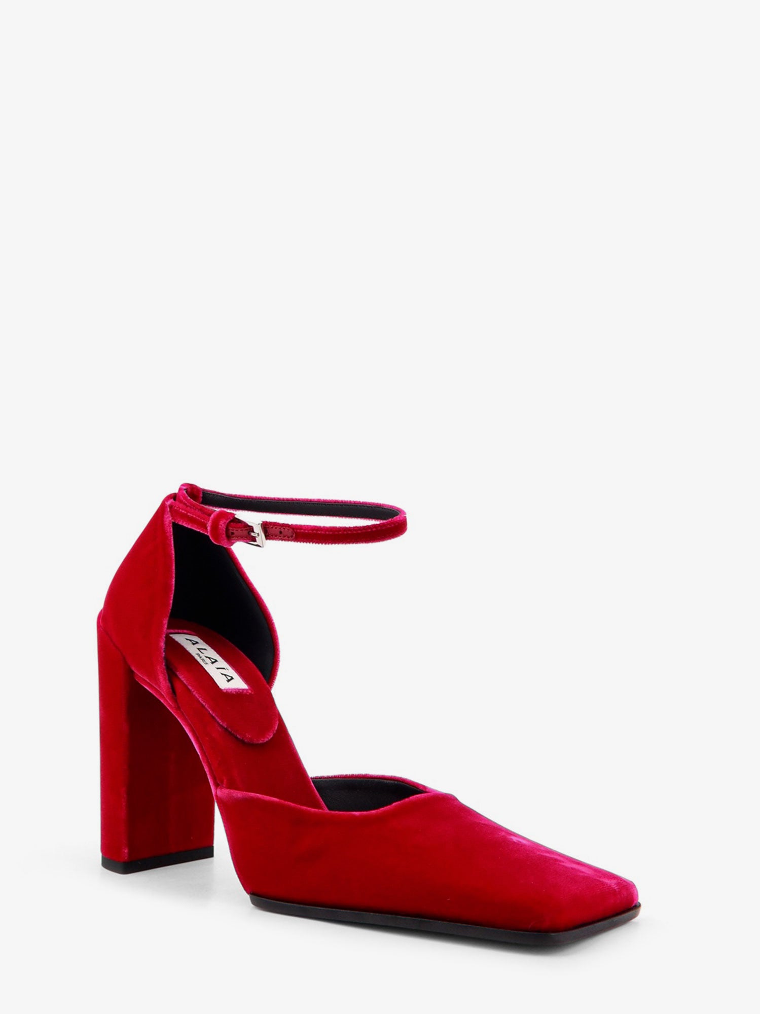 Alaïa D' Orsay 90 velvet décolleté, view 2