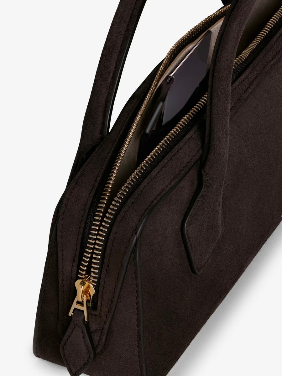 Alaïa Teckel Clutch suede handbag, view 4