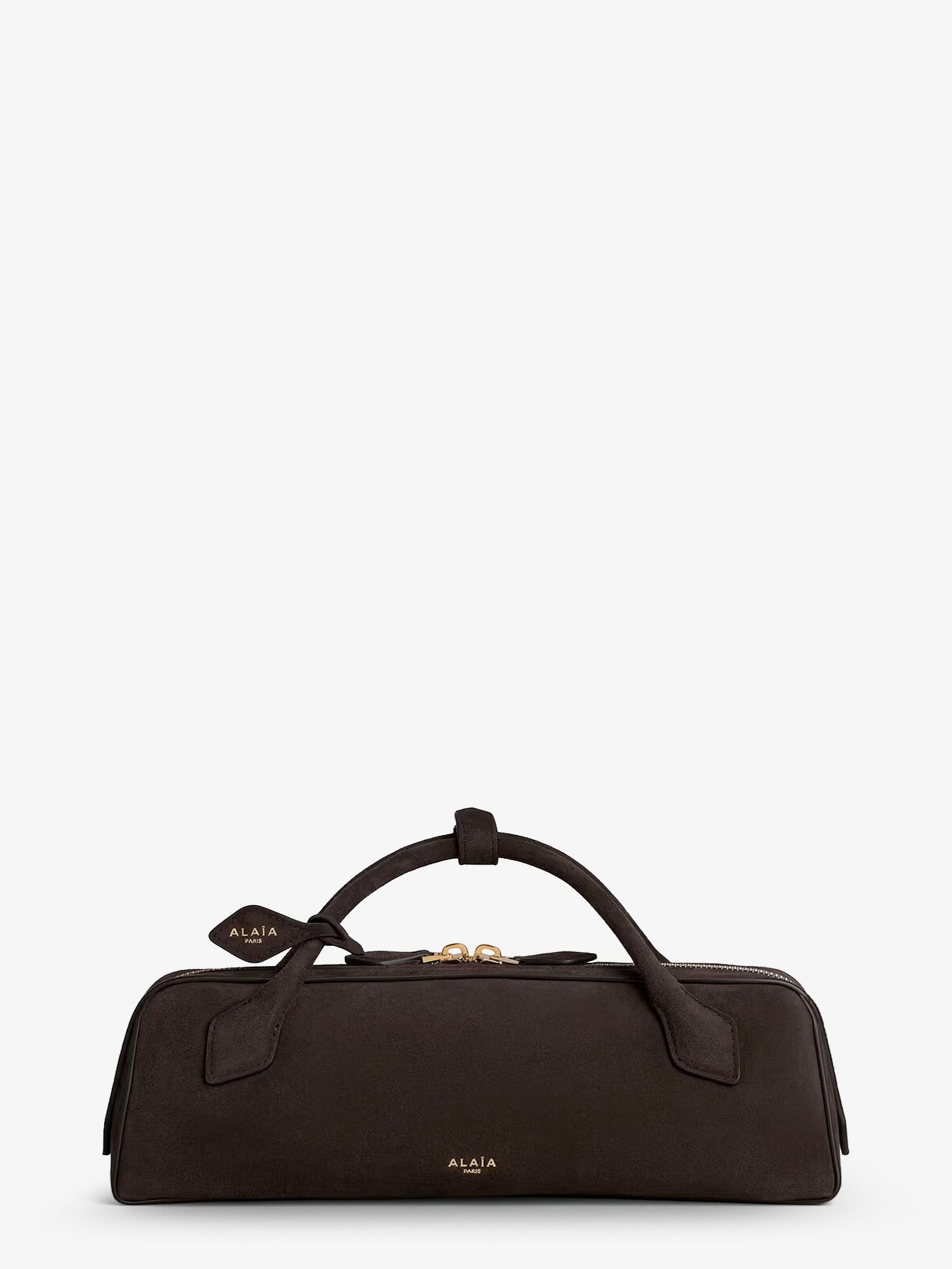 Alaïa Teckel Clutch suede handbag
