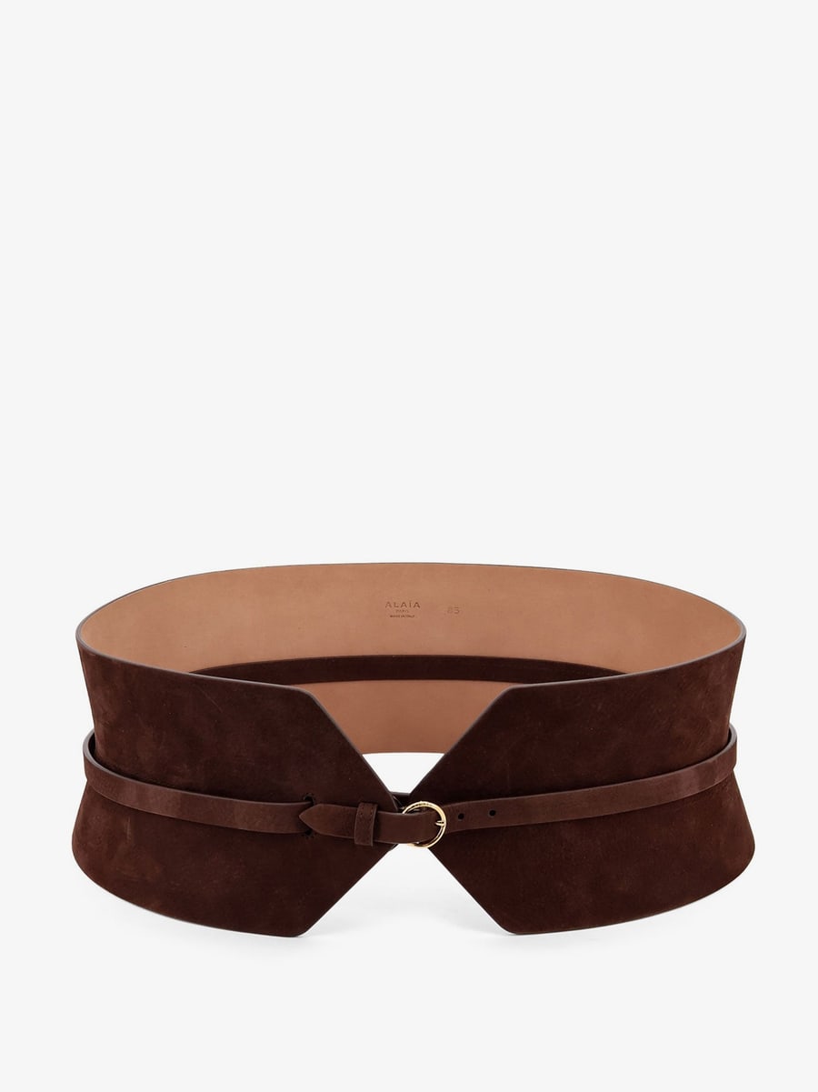 Alaïa Bustier suede belt