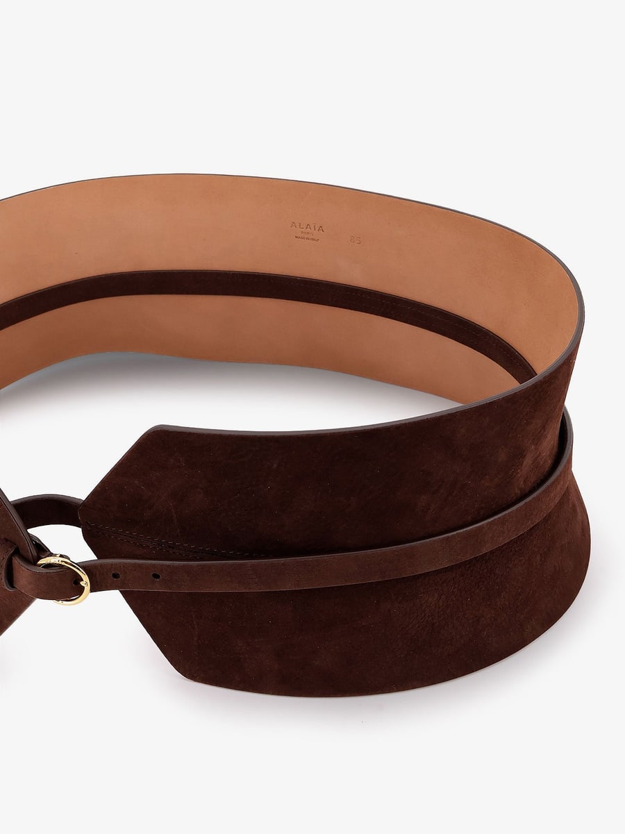 Alaïa Bustier suede belt, view 3