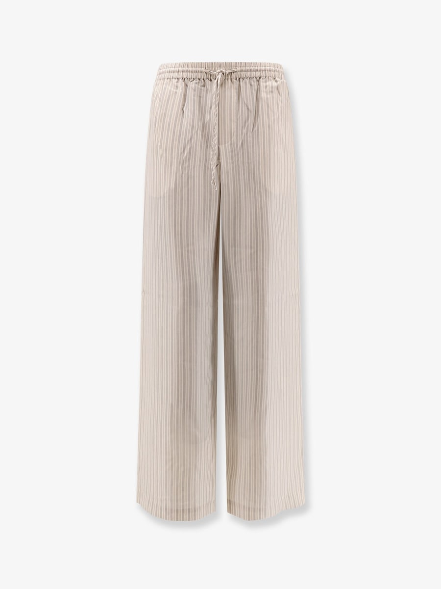 ROHE Silk striped trousers
