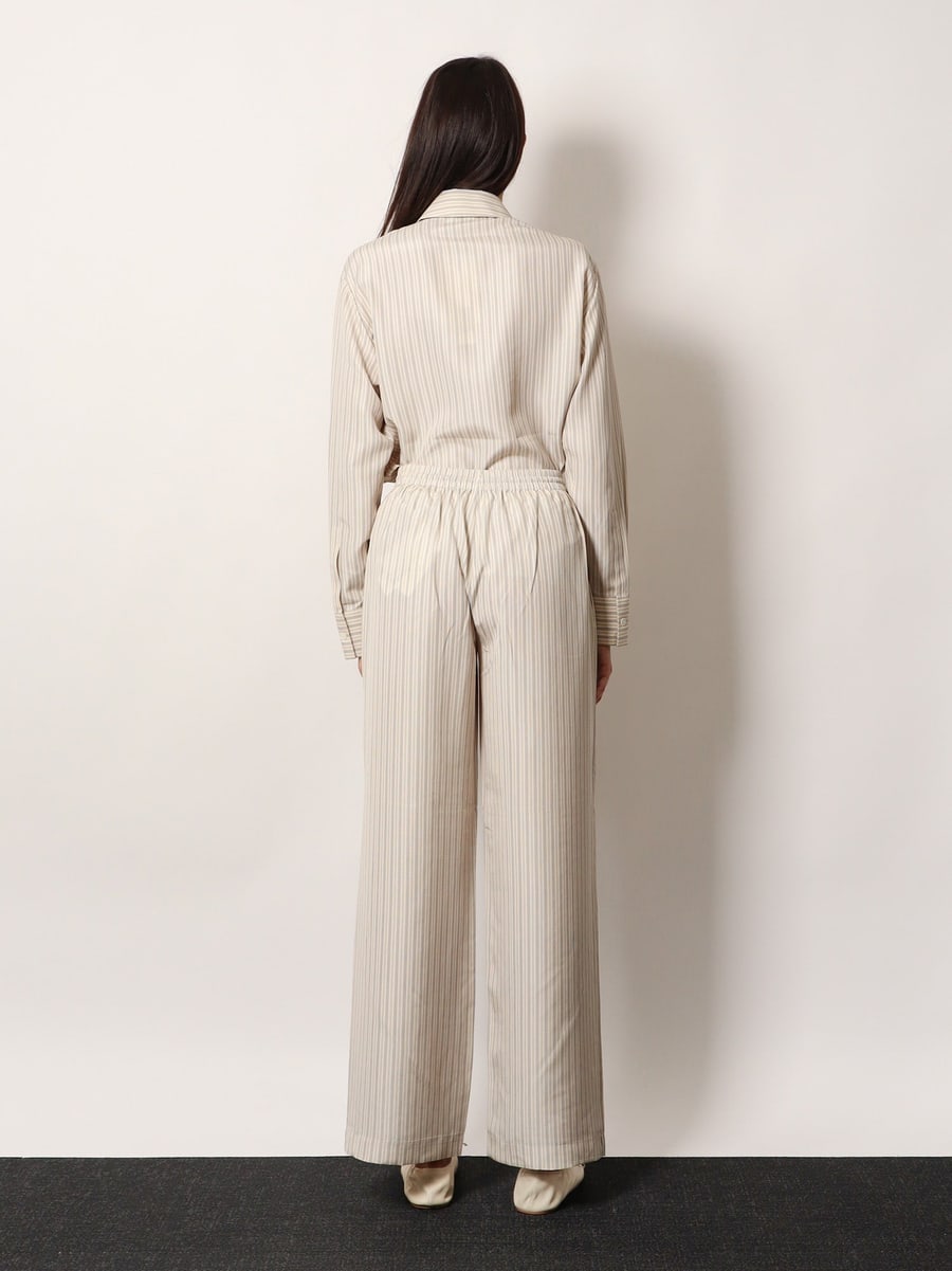ROHE Silk striped trousers, view 3
