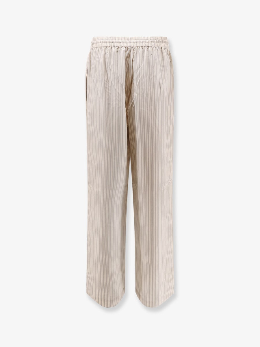 ROHE Silk striped trousers, view 4