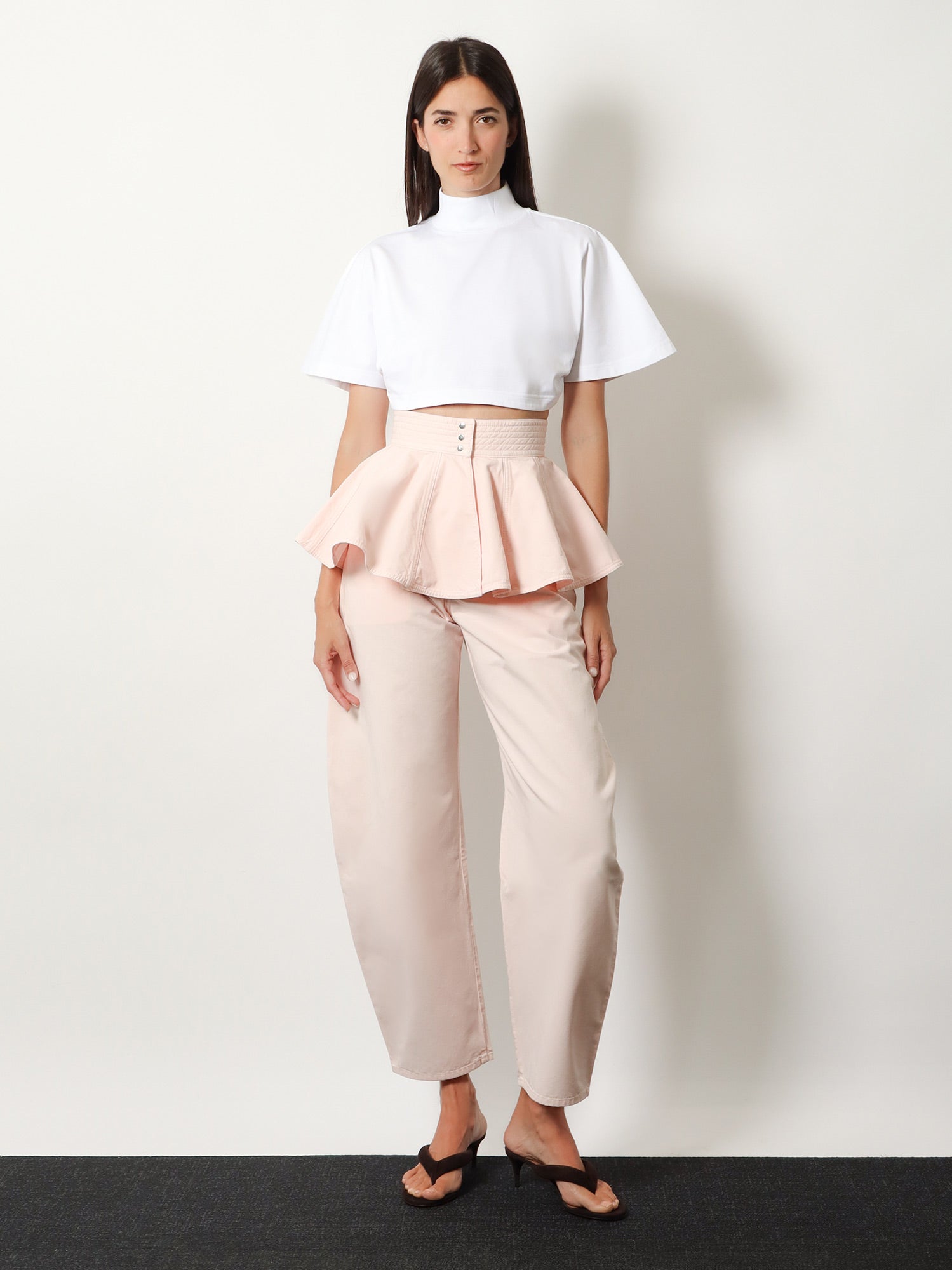Alaïa Barrel fit denim trousers, view 2