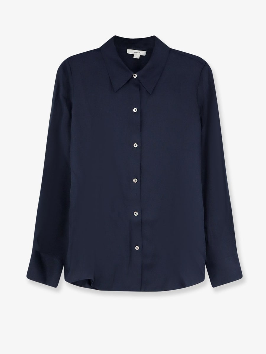 VINCE. Silk and viscose blend shirt