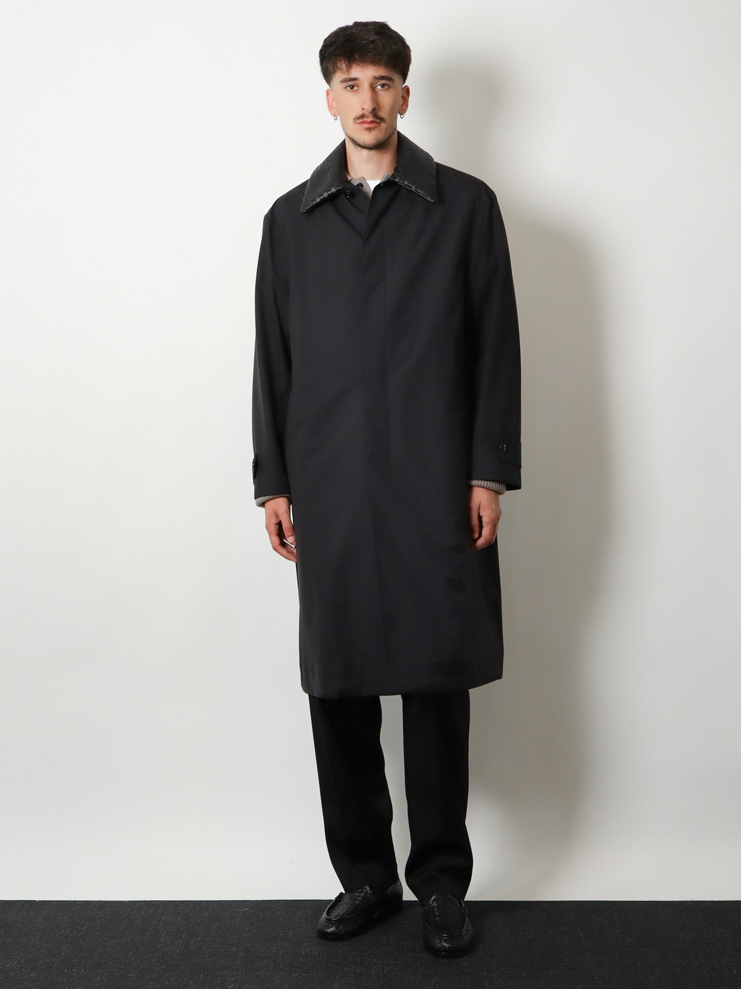 Bottega Veneta Wool and silk coat, view 2