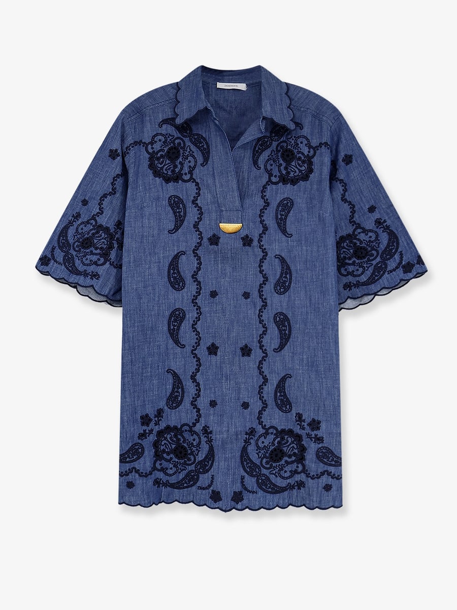 Zimmermann Aster denim mini dress
