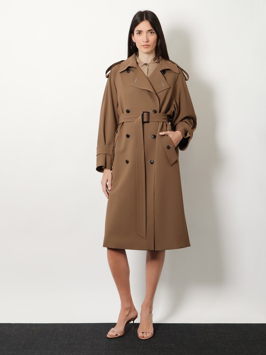 Max Mara Mxmcerto virgin wool trench, view 4