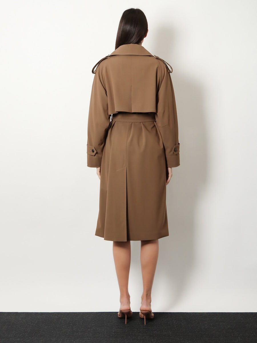 Max Mara Mxmcerto virgin wool trench, view 5