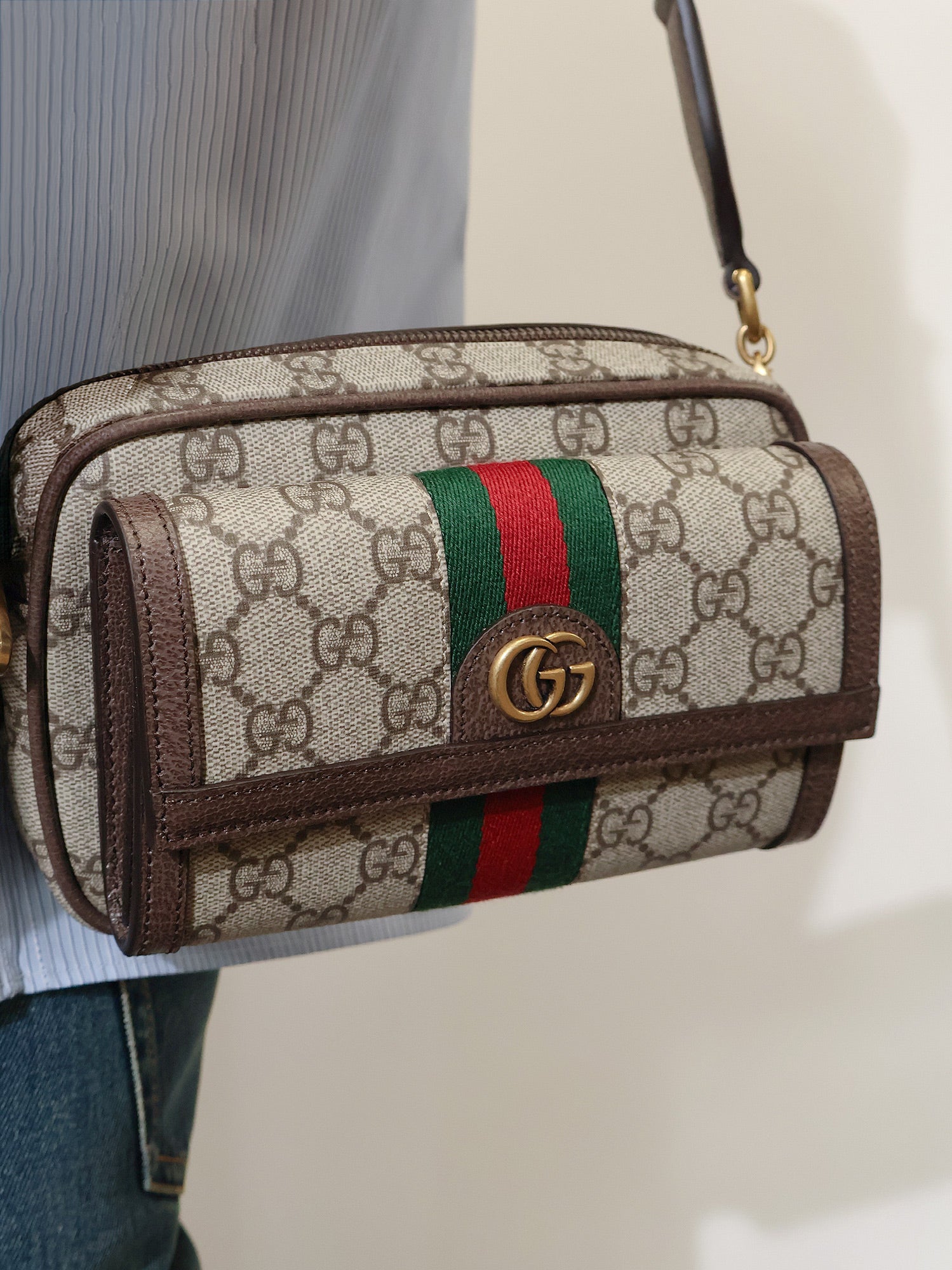Gucci Ophidia GG fabric crossbody bag, view 2