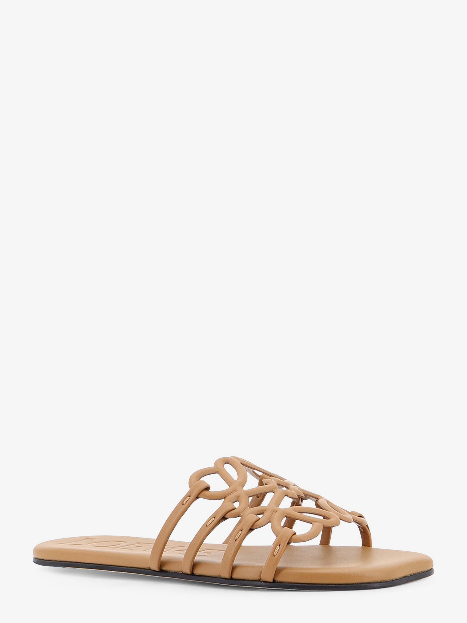 Loewe Paula's Ibiza Anagram Petal Leather Sandals, view 2