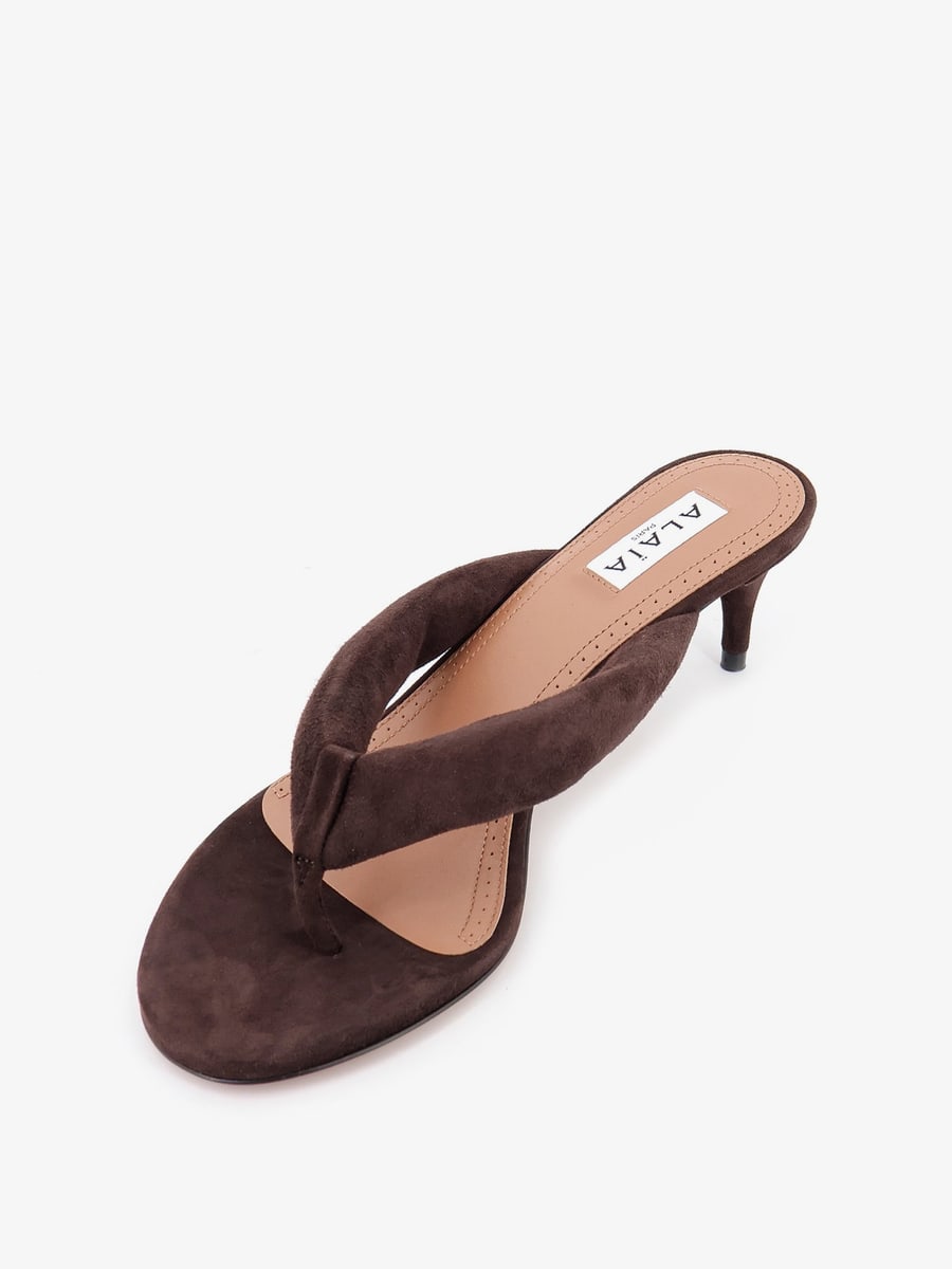 Alaïa Suede heeled sandals, view 4