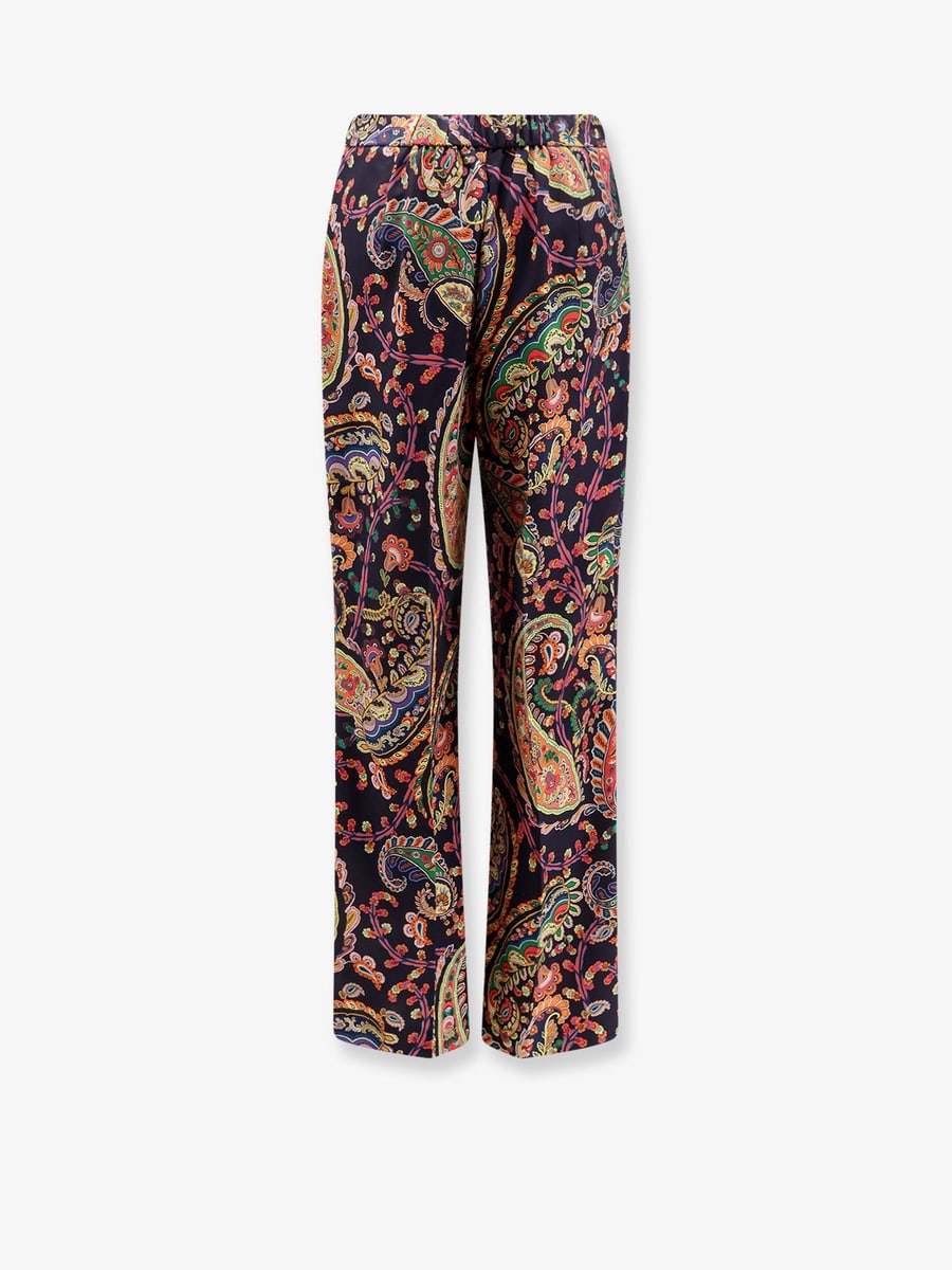 Etro Multicolor fabric trousers, view 2