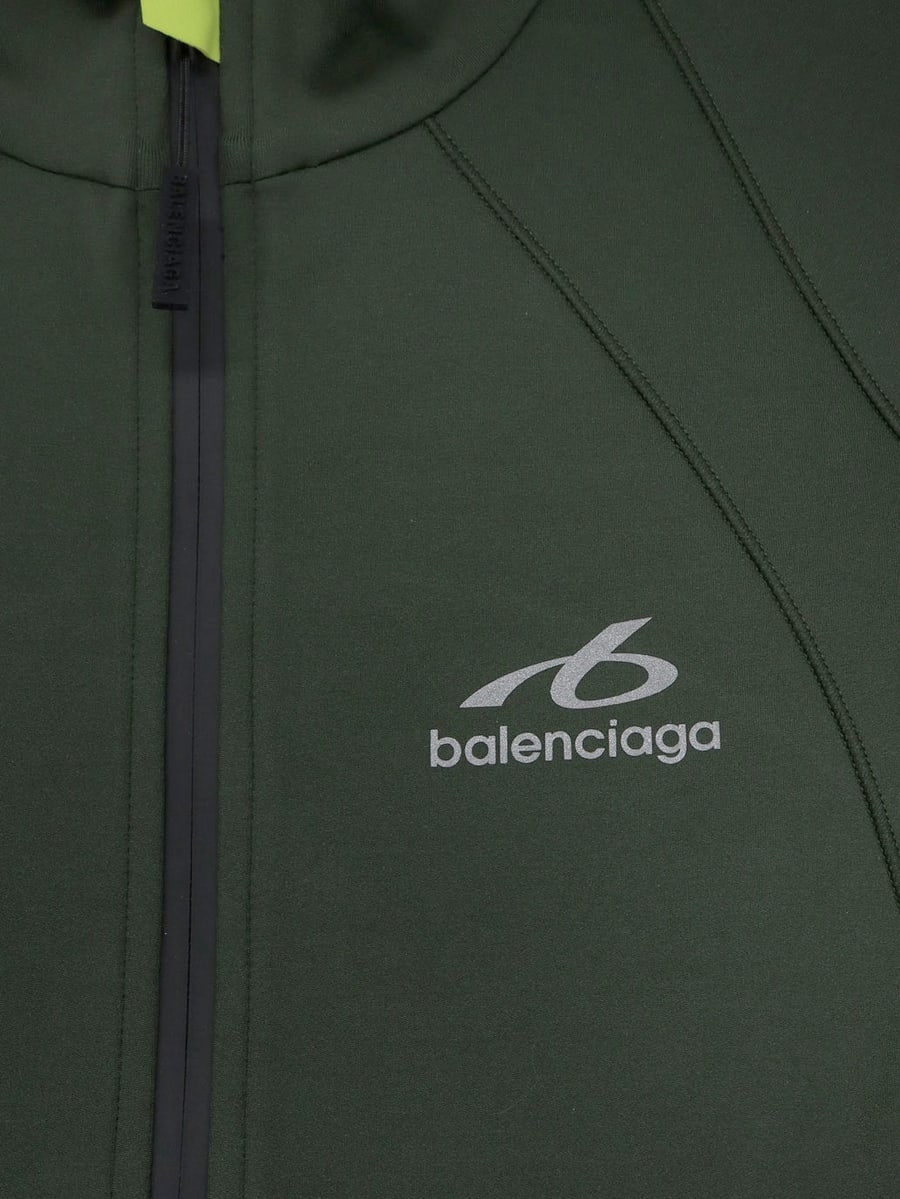 Balenciaga Fitted Zip-Up sweatshirt, view 5
