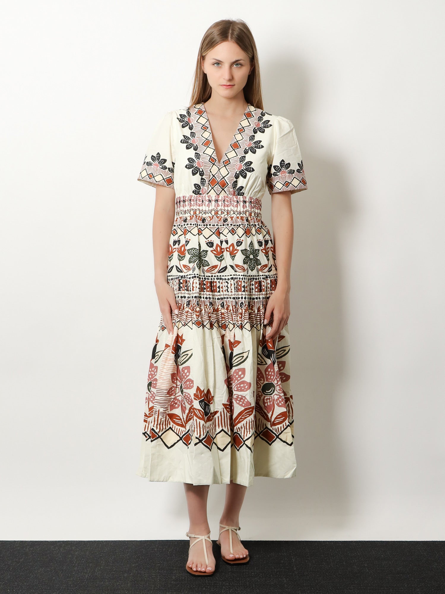 FARM RIO Ainika organic cotton dress, view 2