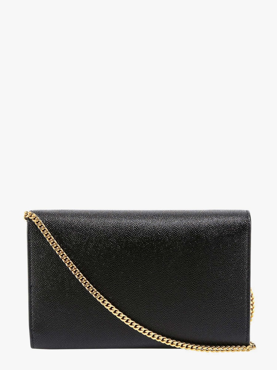 Saint Laurent Leather crossbody bag with metal Cassandre logo, view 2