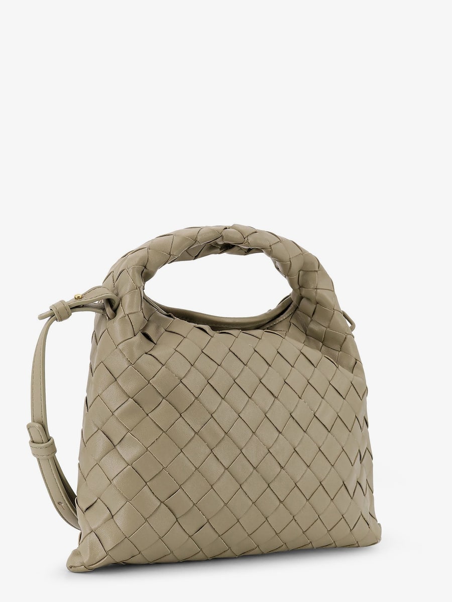 Bottega Veneta Mini Hop leather crossbody bag with Intrecciato pattern, view 3