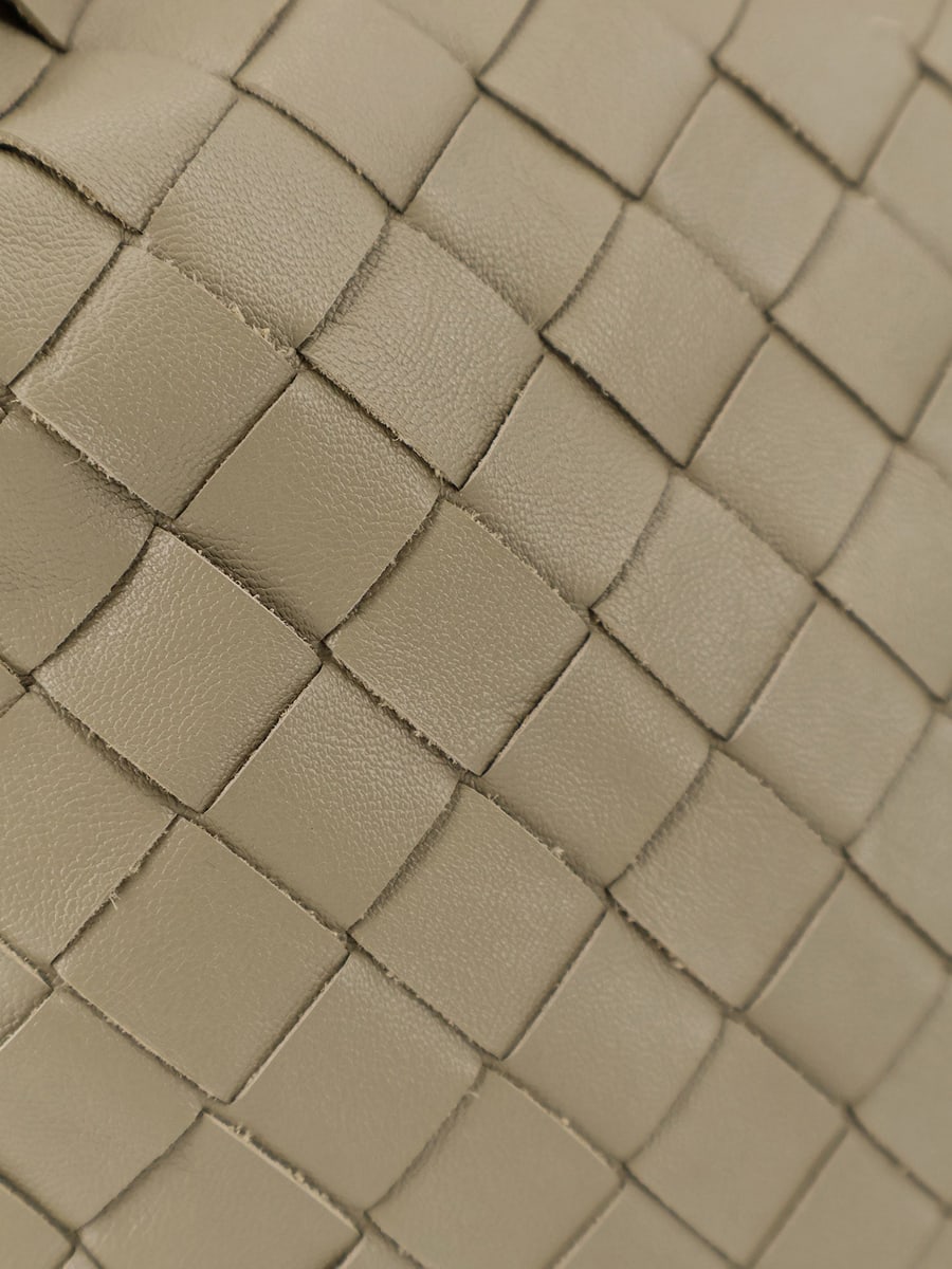 Bottega Veneta Mini Hop leather crossbody bag with Intrecciato pattern, view 5