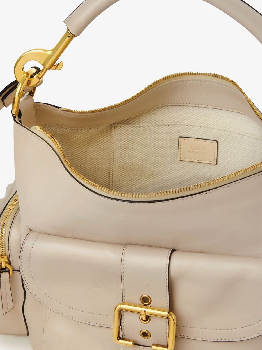 Chloé Medium Double Carry leather shoulder bag, view 4