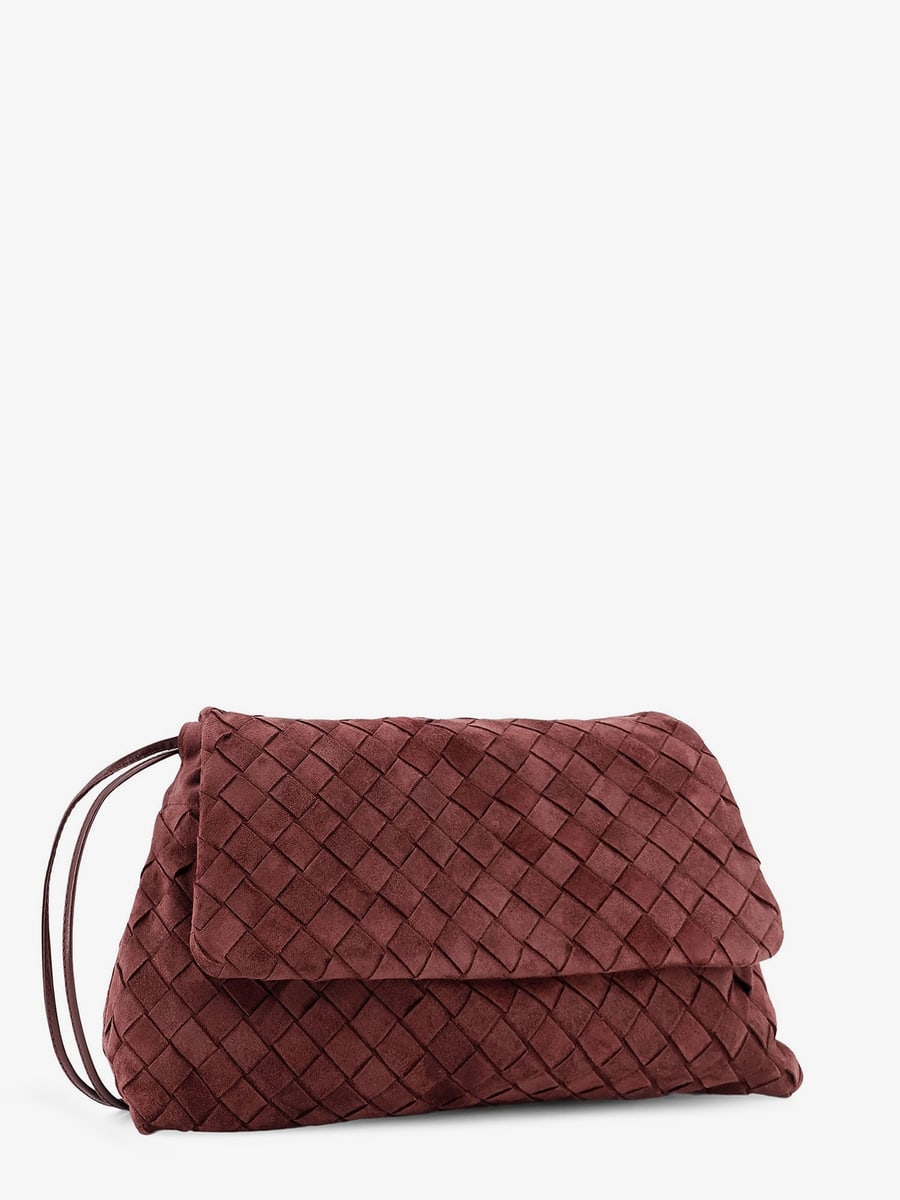 Bottega Veneta Suede Giorno crossbody bag with Intrecciato motif, view 3