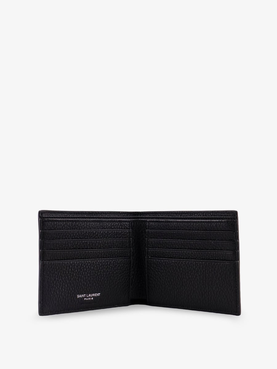 Saint Laurent Tiny hammered leather wallet, view 3
