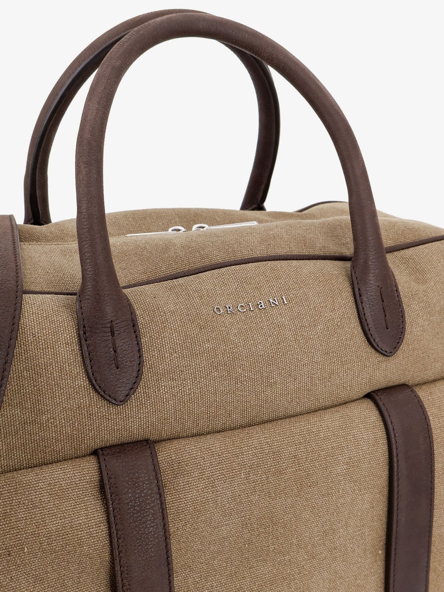 ORCIANI Jones Suede Travel Bag, view 4