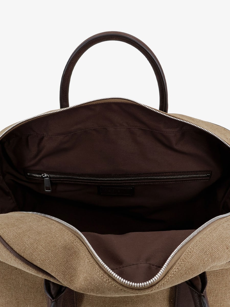 ORCIANI Jones Suede Travel Bag, view 5
