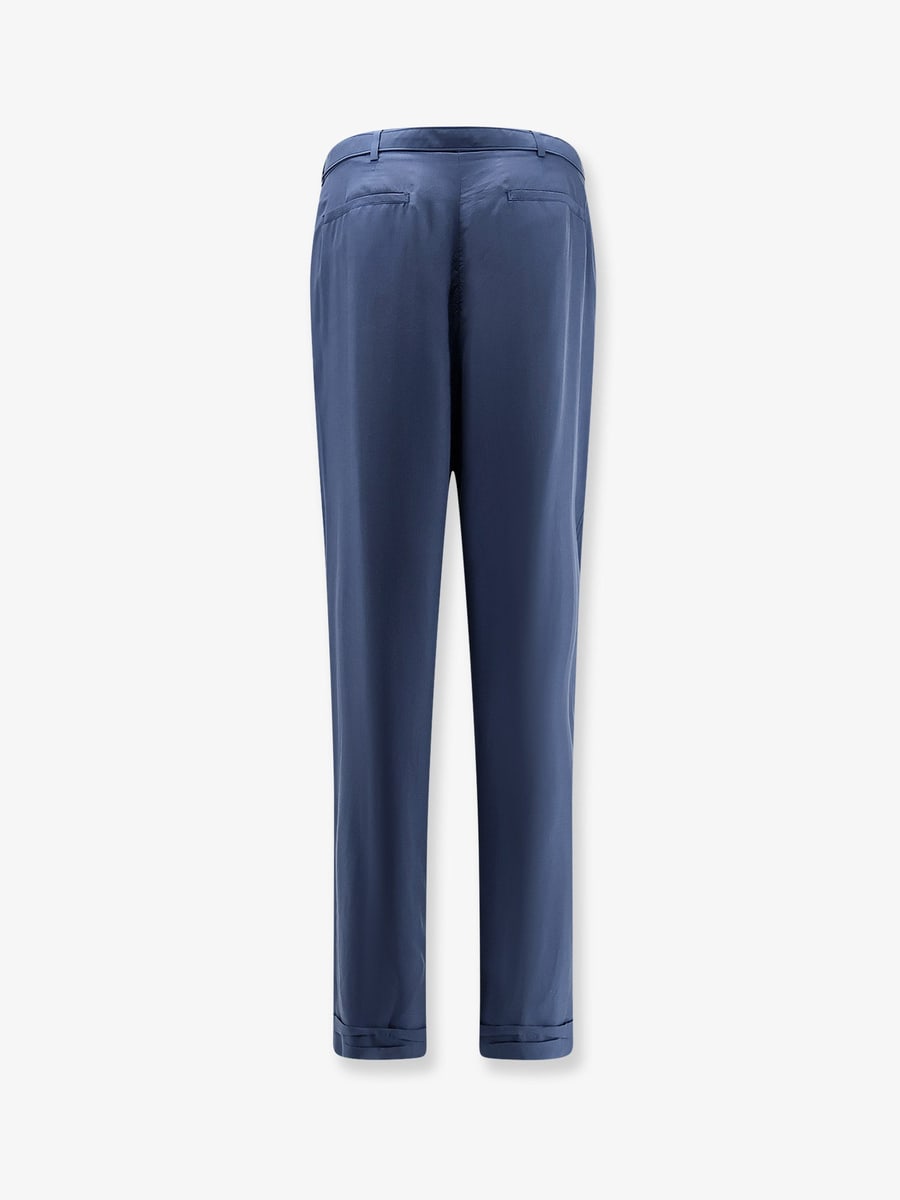Saint Laurent Silk trousers with belt, view 4