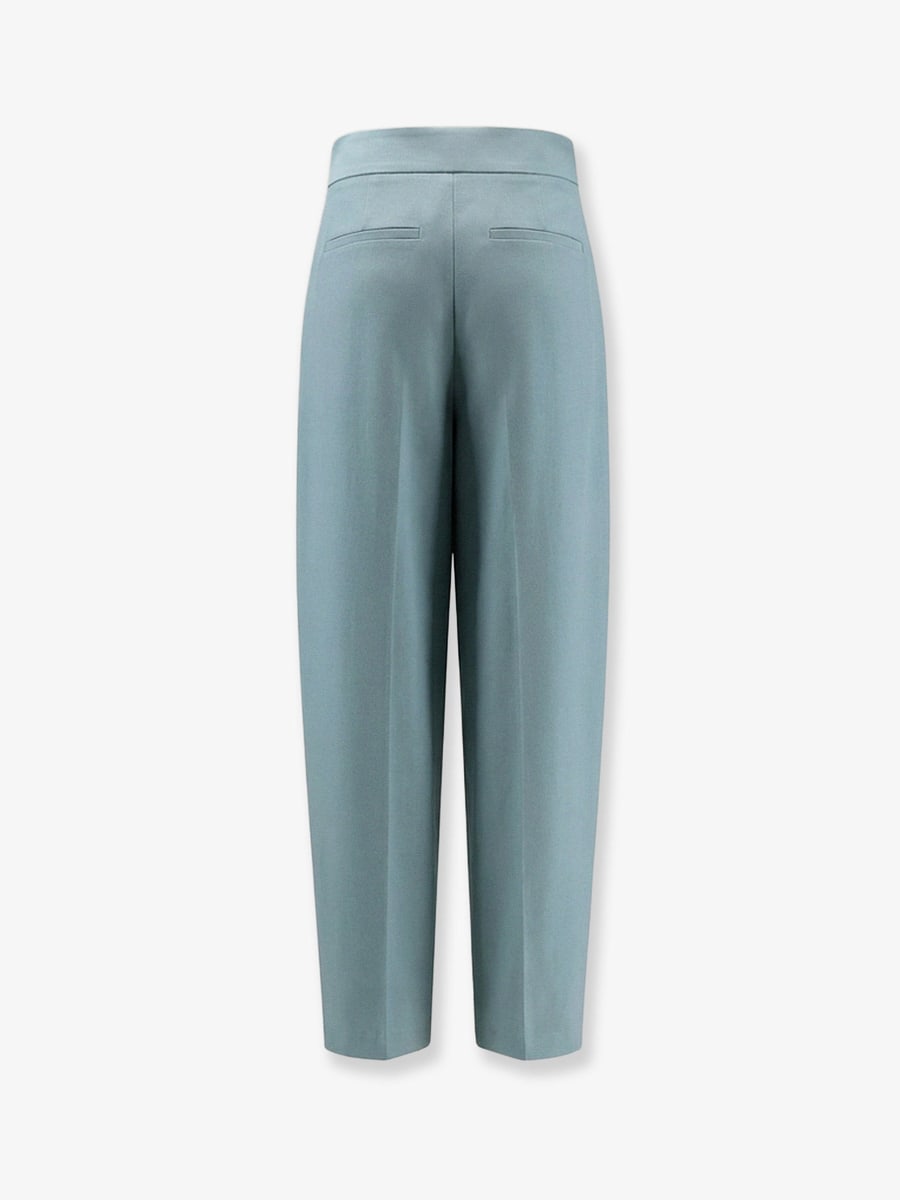 JOSEPH Aix viscose and linen trousers, view 2
