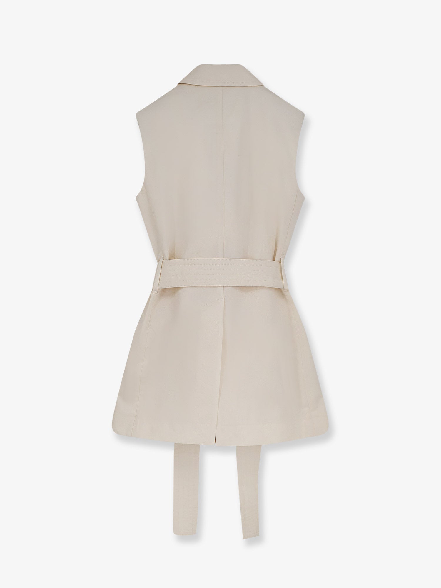JOSEPH Diafa sleeveless cotton and linen blazer, view 2