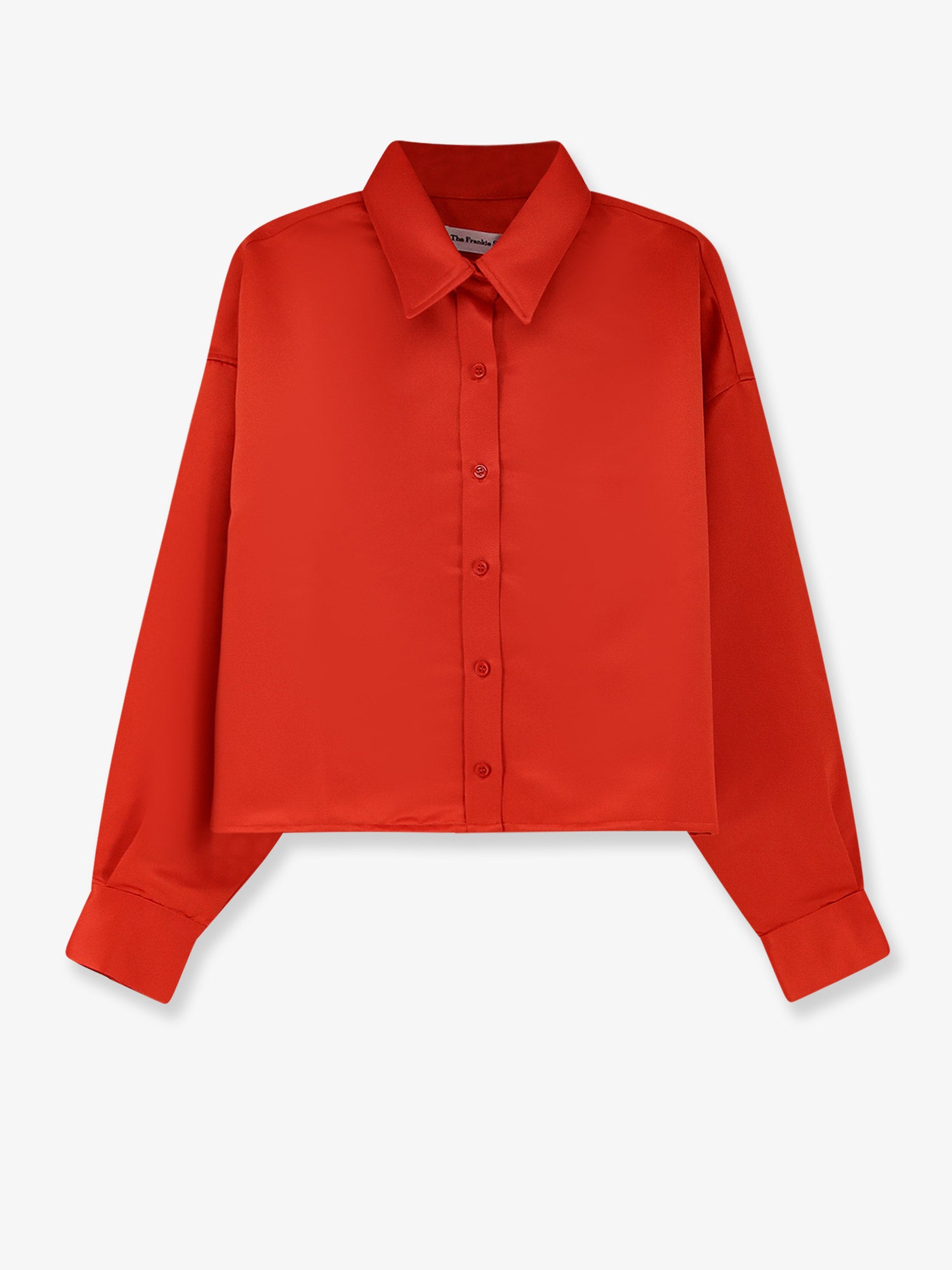 THE FRANKIE SHOP Arlen satin boxy shirt