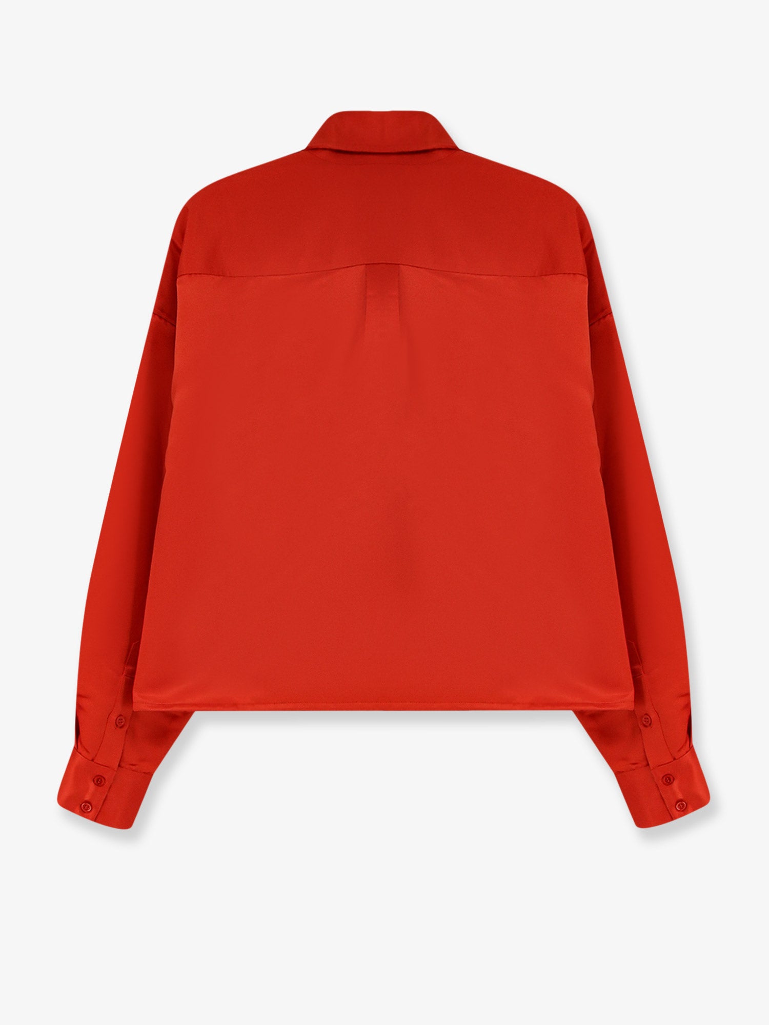 THE FRANKIE SHOP Arlen satin boxy shirt, view 2