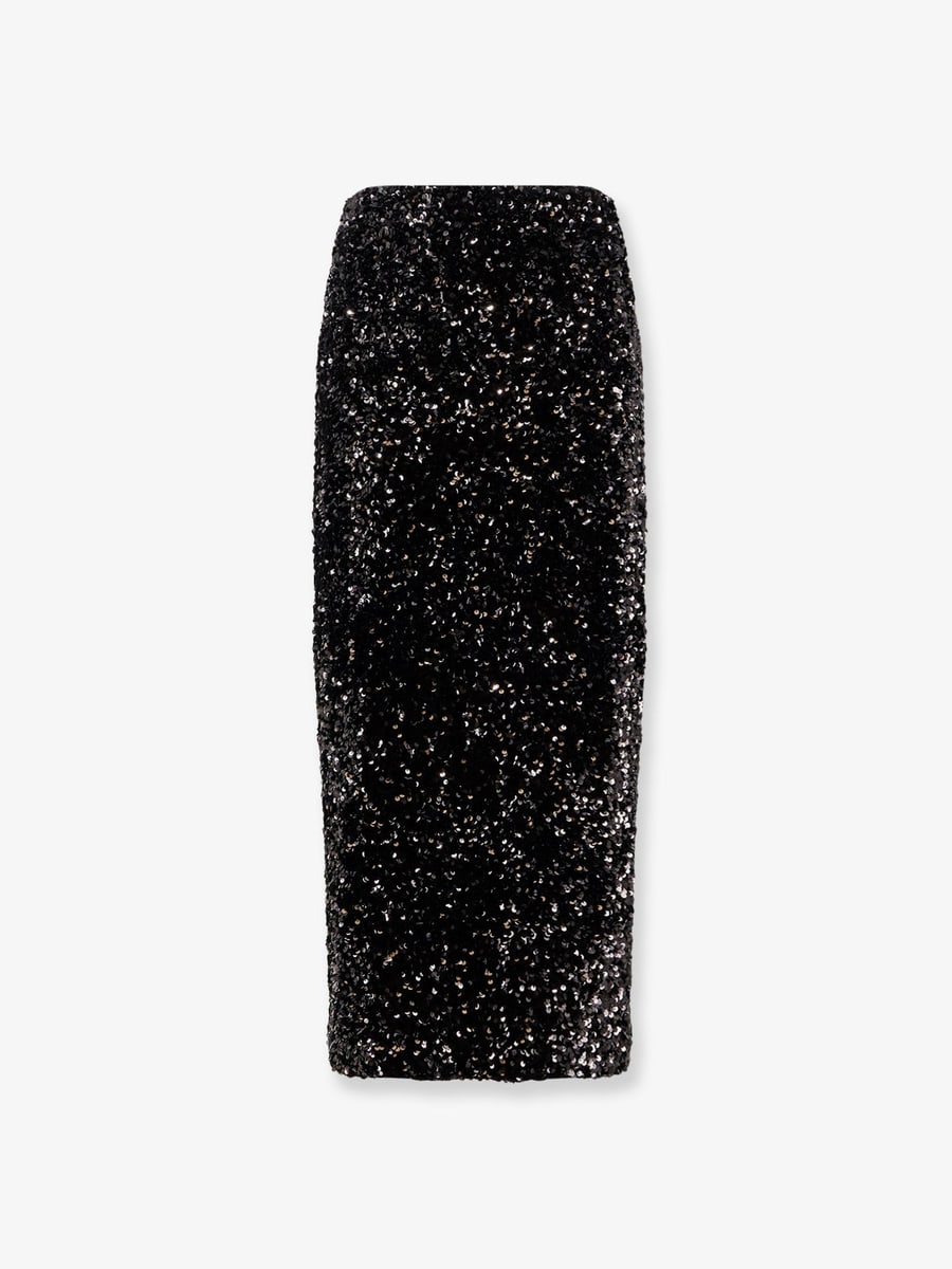 VINCE. Skirt with sequins embroidery