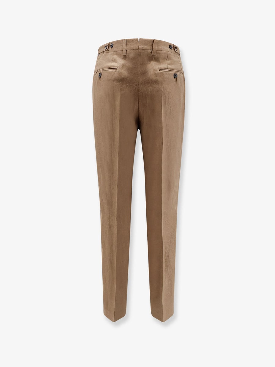 Corneliani Regular linen trousers, view 2