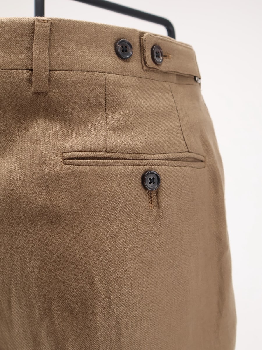 Corneliani Regular linen trousers, view 3