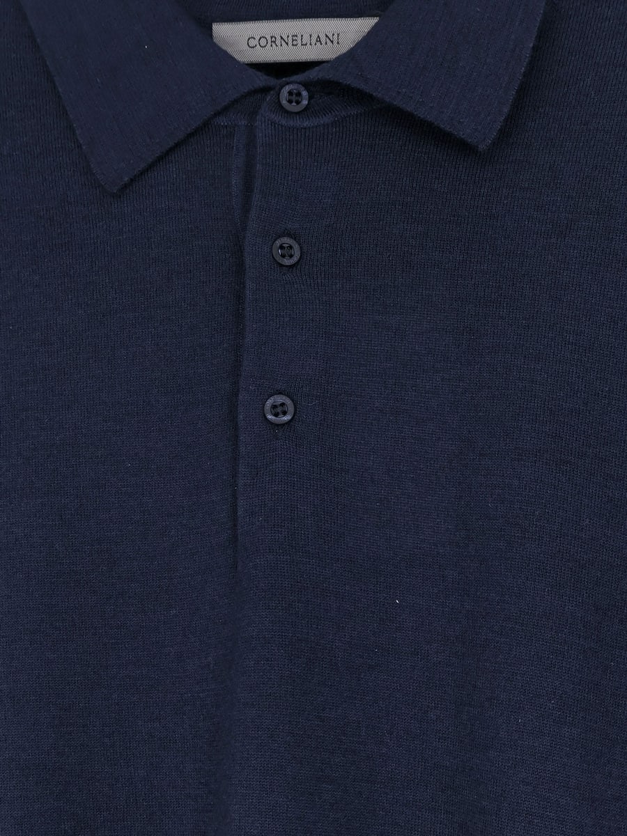 Corneliani Virgin wool polo shirt, view 3