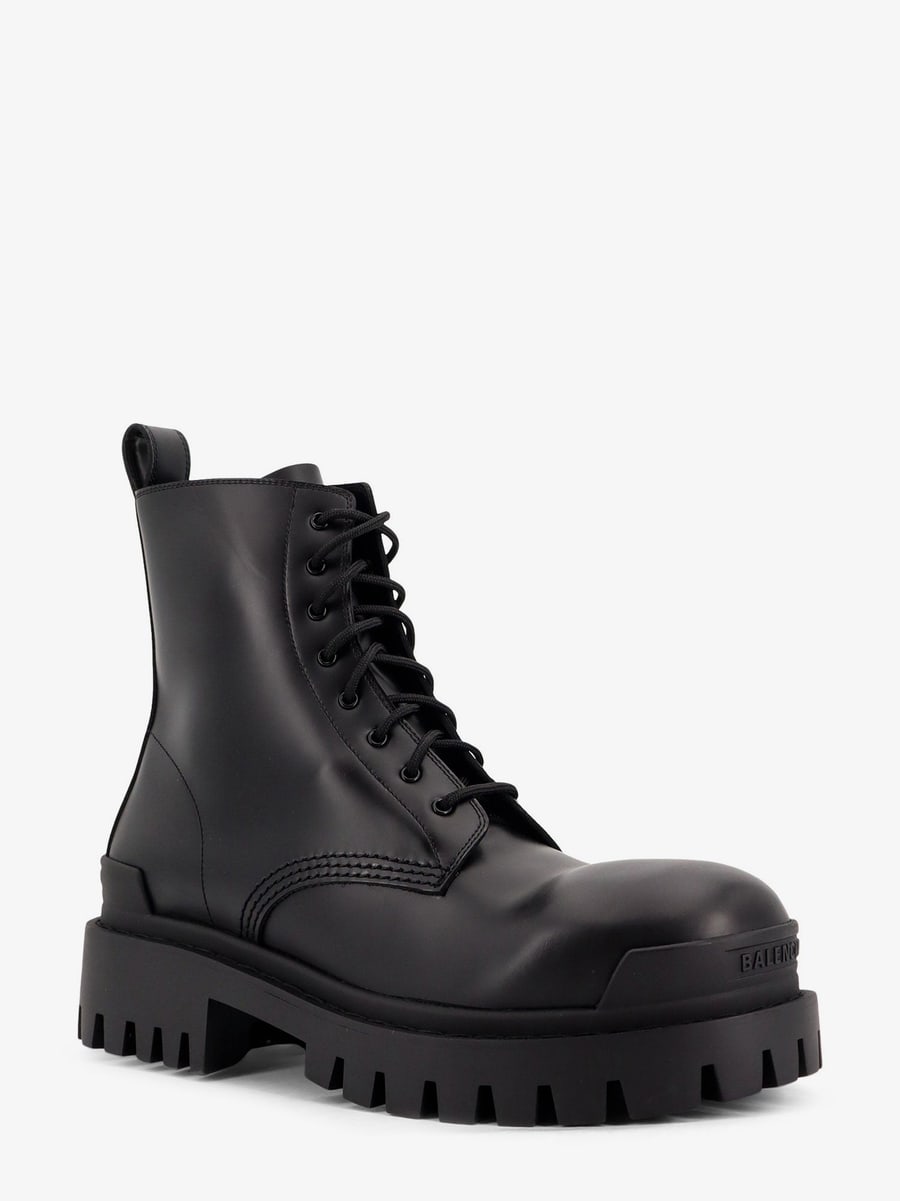 Balenciaga Leather boots with maxi rubber sole, view 3
