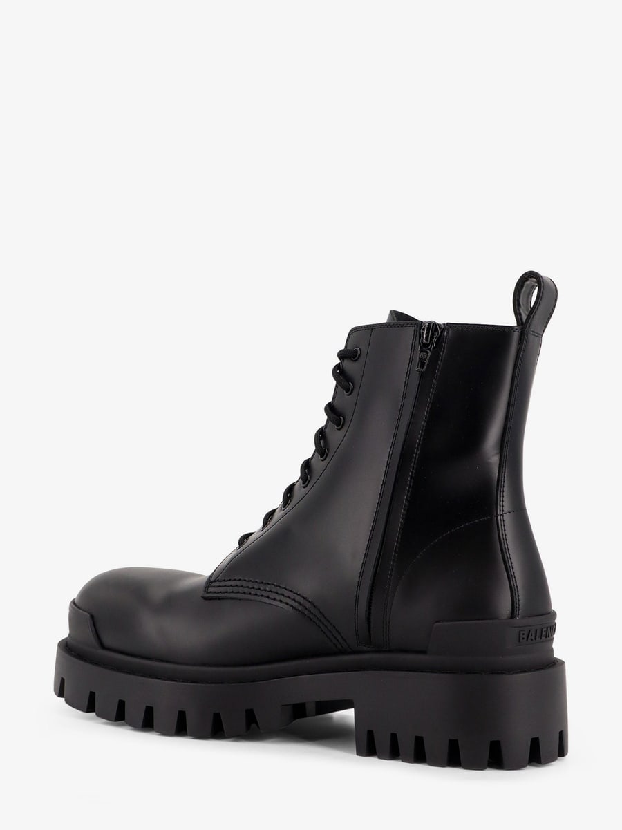 Balenciaga Leather boots with maxi rubber sole, view 4