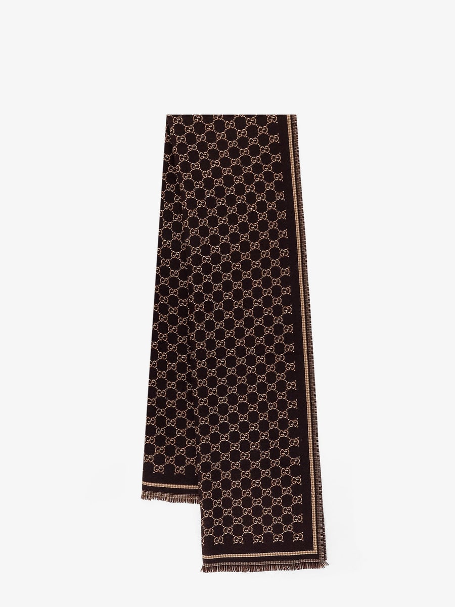 Gucci GG wool jacquard scarf