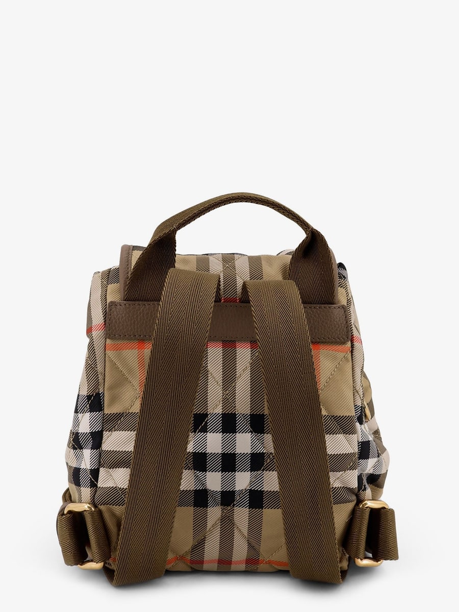 Burberry Horseshoe nylon backpack with check pattern, view 2