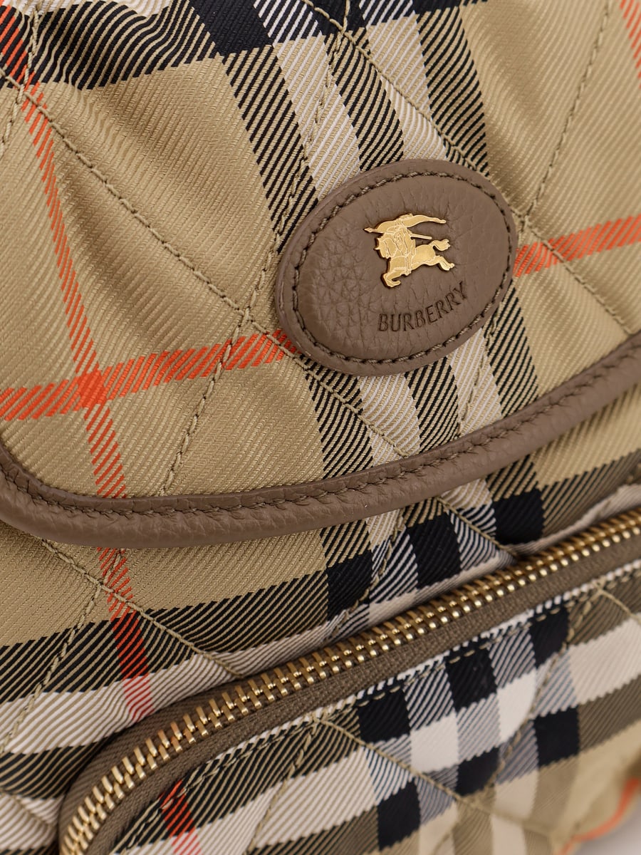 Burberry Horseshoe nylon backpack with check pattern, view 5