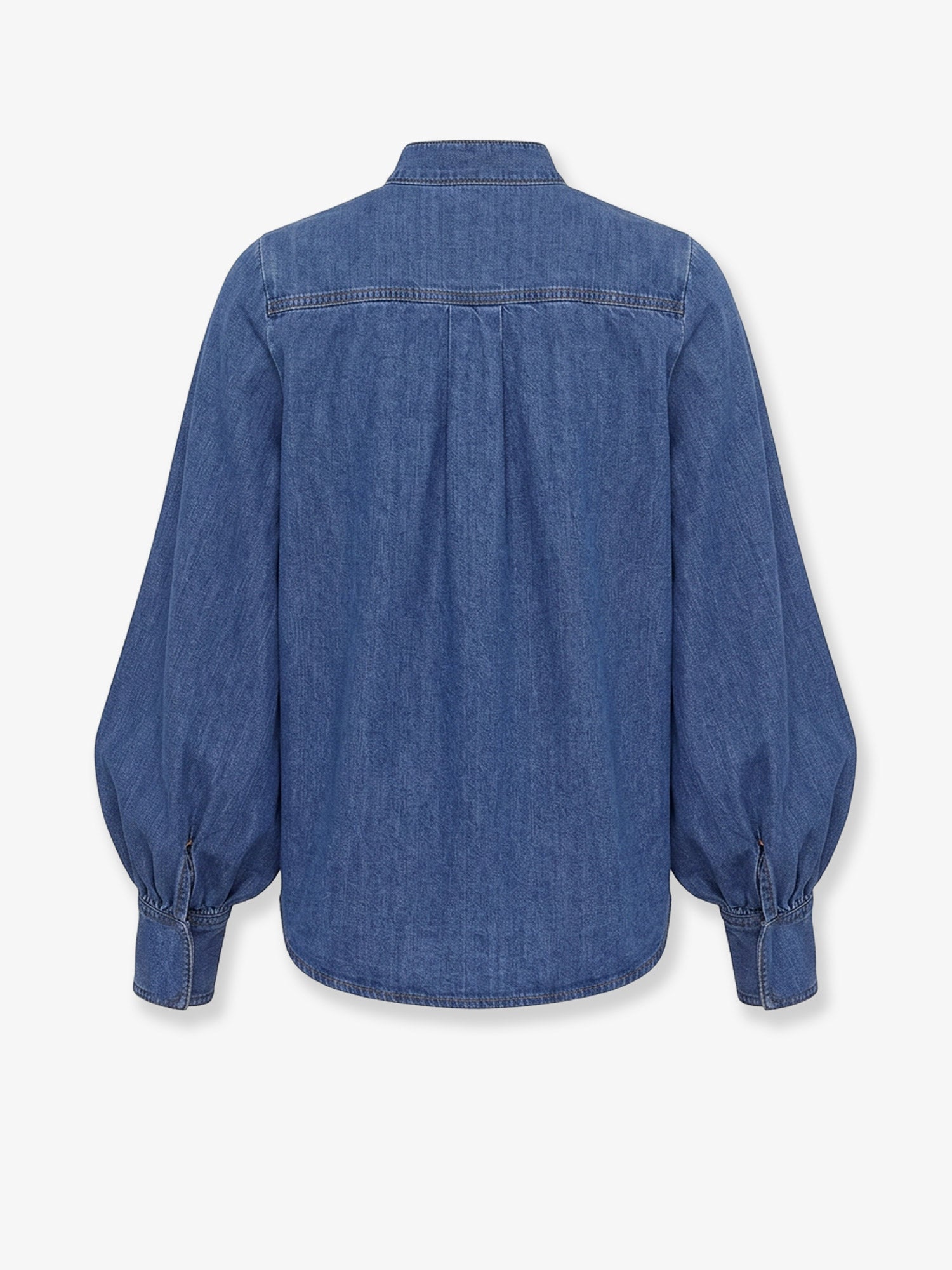 Zimmermann Denim shirt with cut-out embroidery, view 2