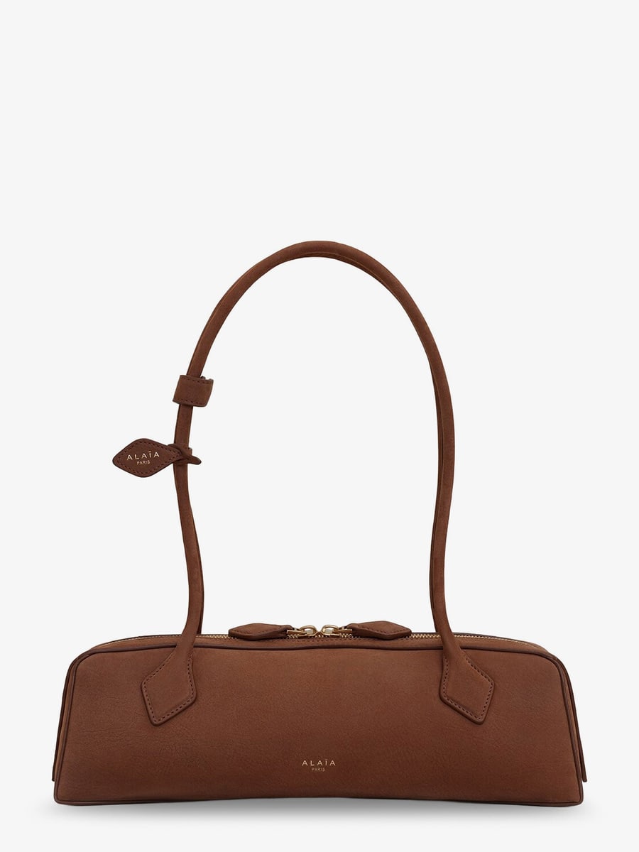 Alaïa Teckel Medium suede shoulder bag