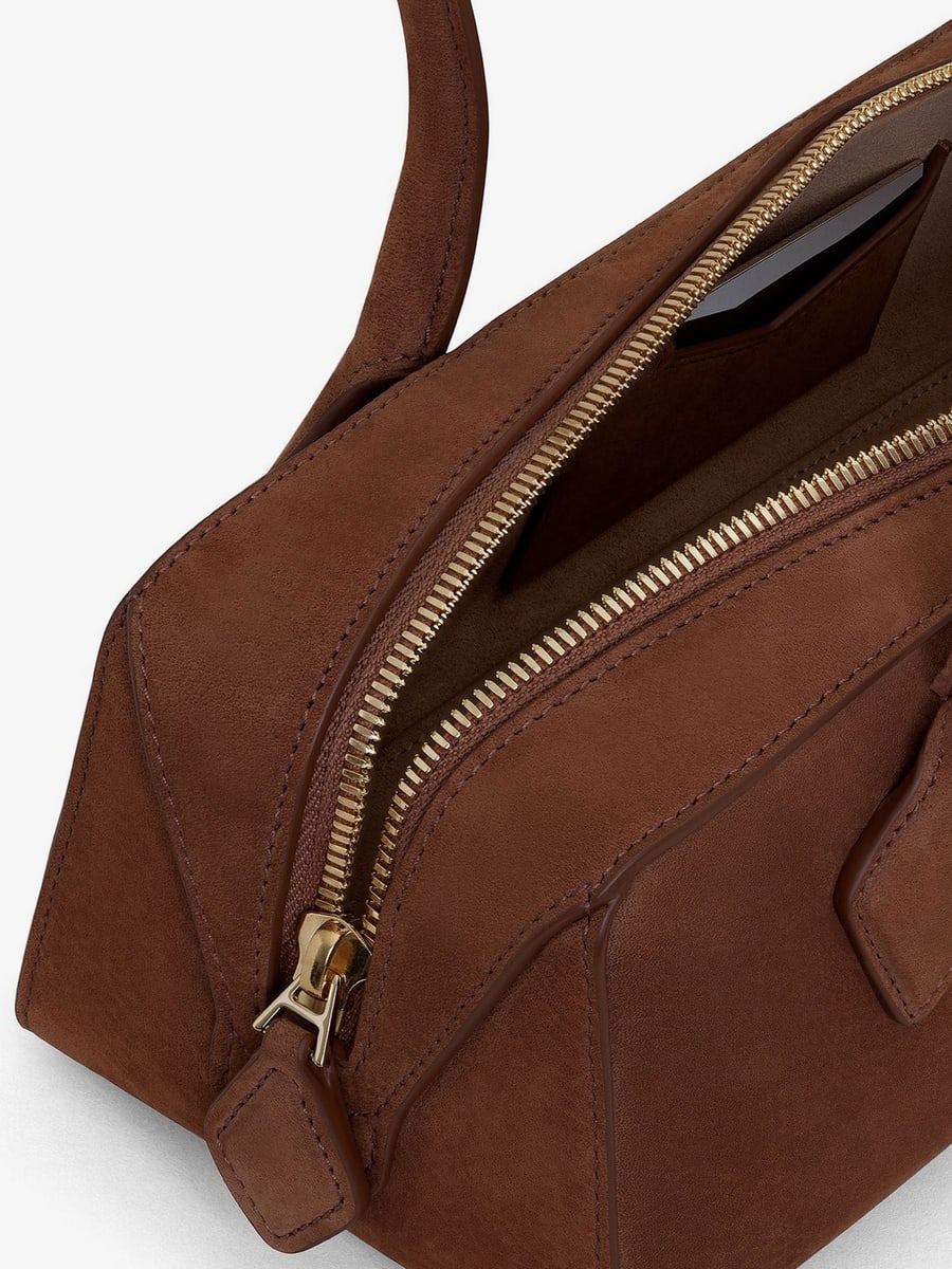 Alaïa Teckel Medium suede shoulder bag, view 5