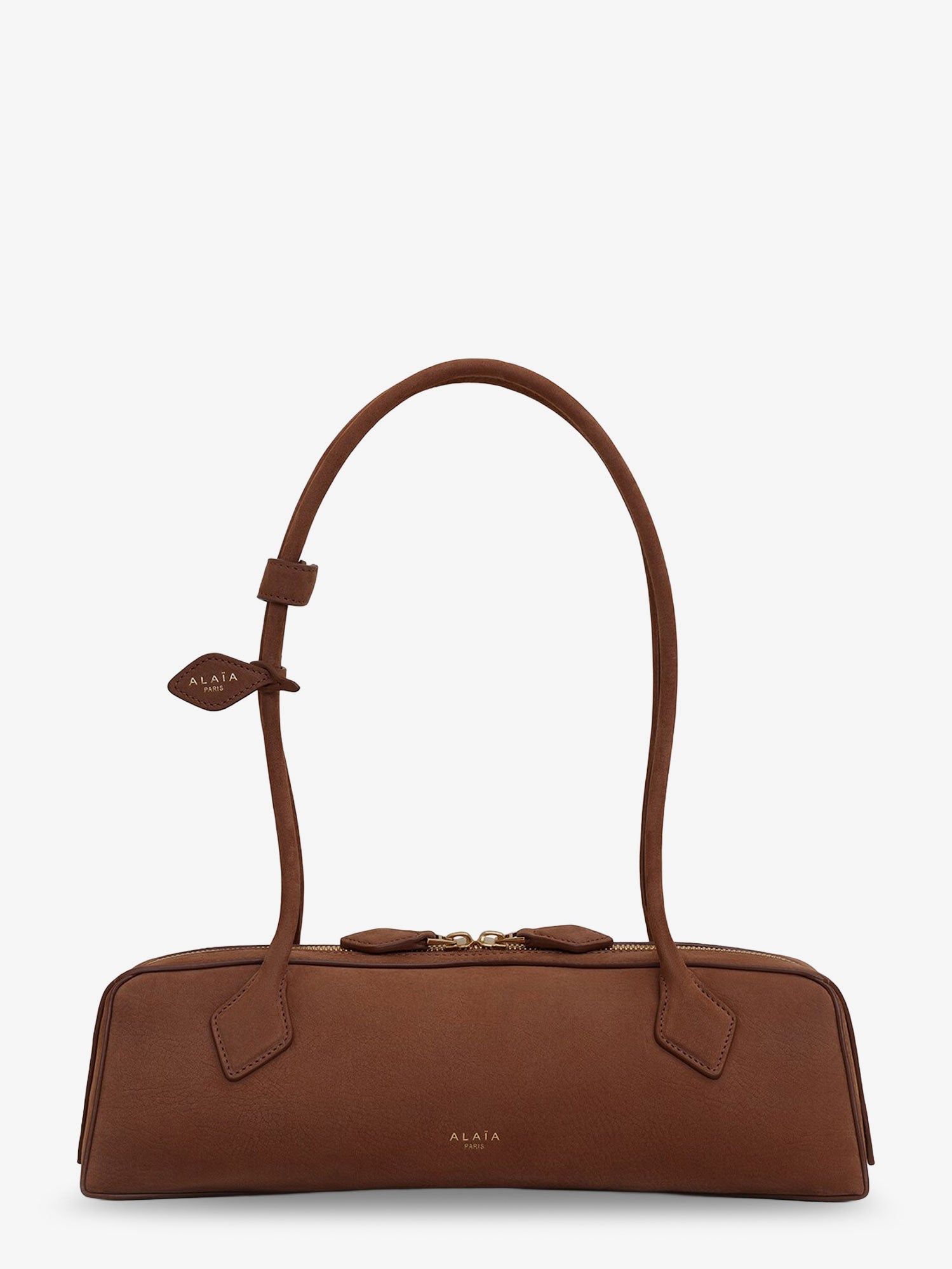 Alaïa Teckel Medium suede shoulder bag